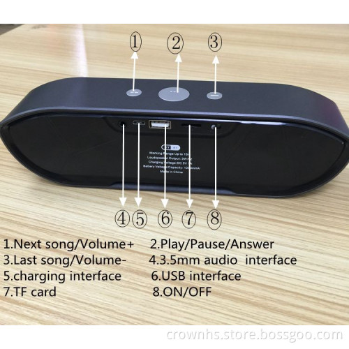 Mini speaker bluetooth Speaker Portable Wireless Speaker Sound System 3D Stereo Music Surround Support TF AUX USB